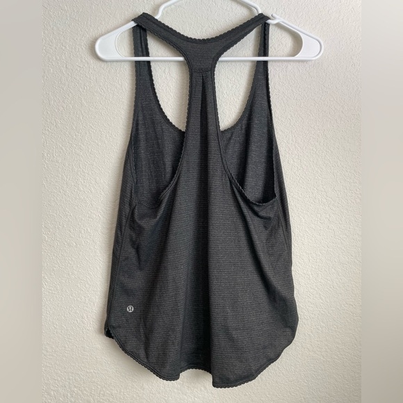 Lululemon fabled forest tank top black/gray size 6 - Picture 2 of 5